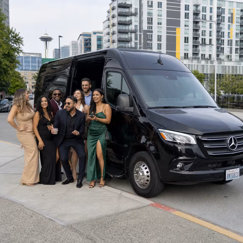 Seattle Bachelor & Bachelorette Transportation fleet vehicle