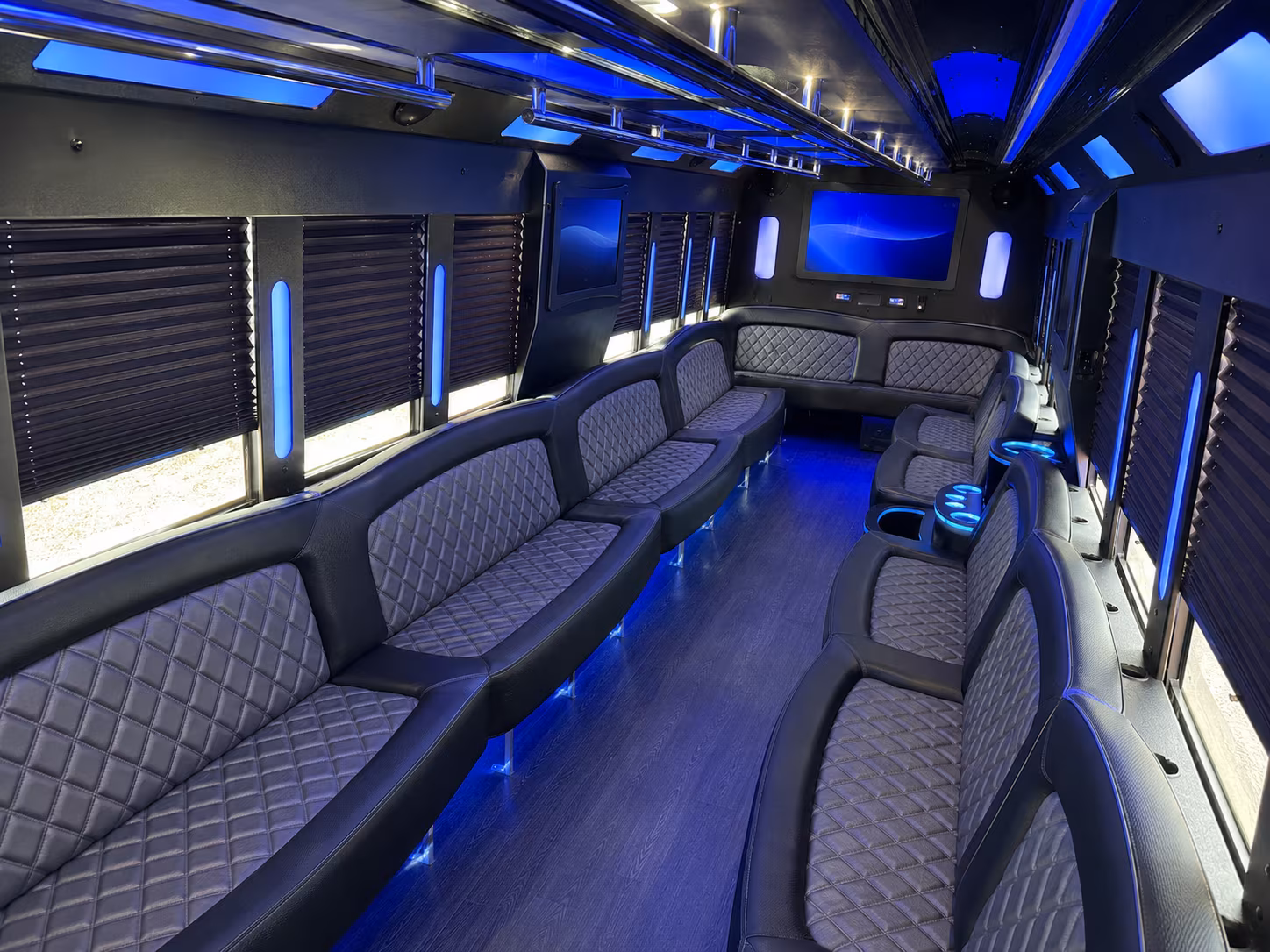Seattle Birthday, Sweet 16, & Quinceañera Transportation party bus exterior