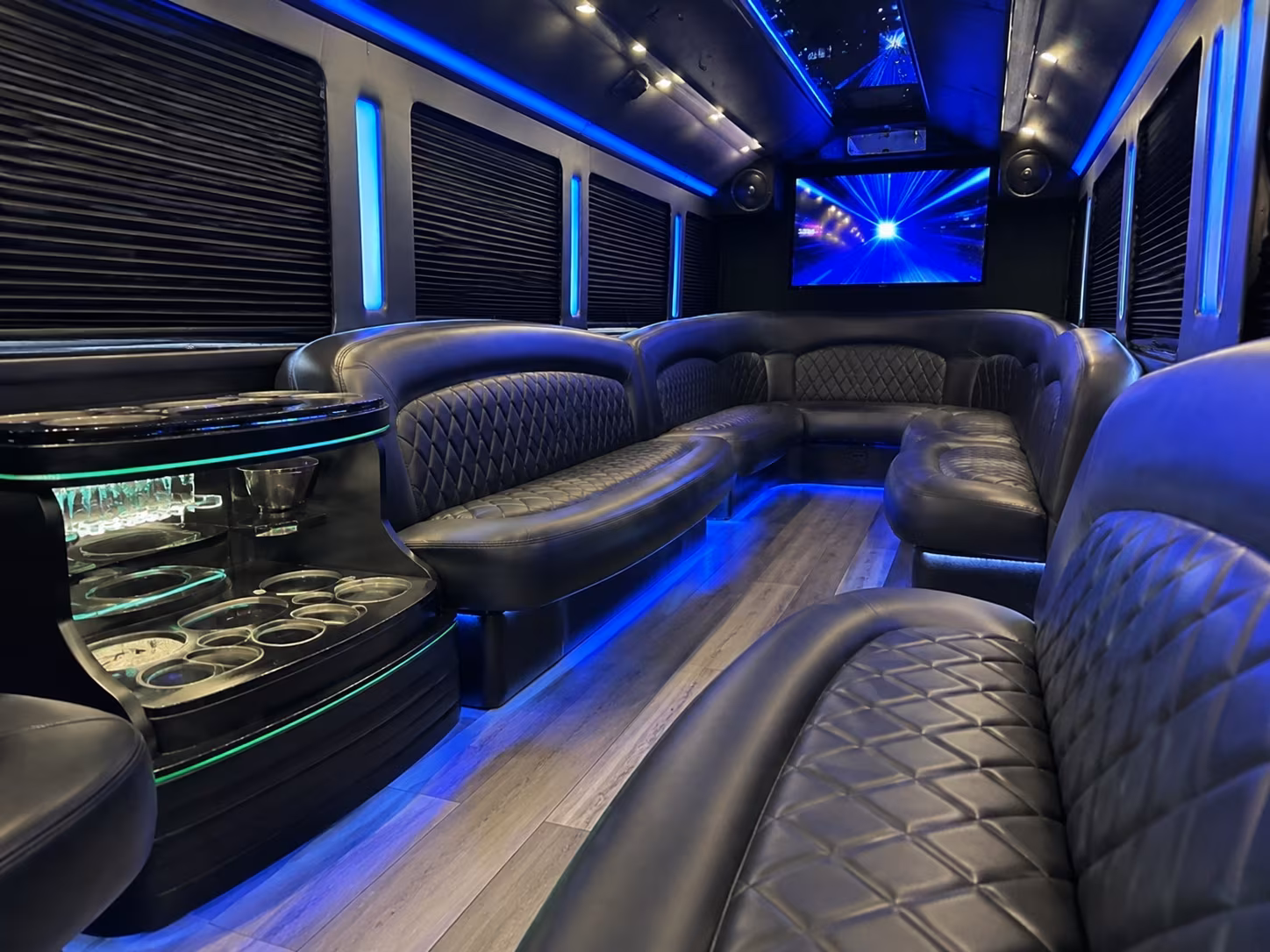 Seattle Concert & Music Festival Transportation party bus exterior