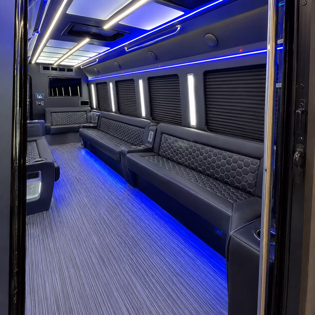 Seattle Sporting Event Transportation party bus exterior